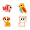 Janod 4 Puzzles Evolutivi - Animali Domestici