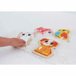 Janod 4 Puzzles Evolutivi - Animali Domestici