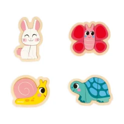 Janod 4 Puzzles Evolutivi - Giardino