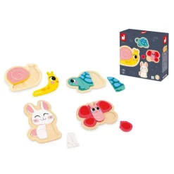 Janod 4 Puzzles Evolutivi - Giardino