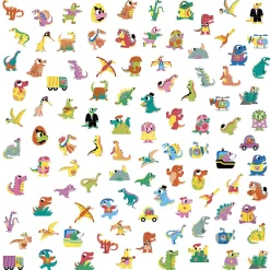 Janod Adesivi dei dinosauri x100