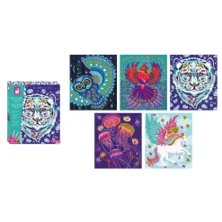 Janod Animali scintillanti con glitter e sabbia
