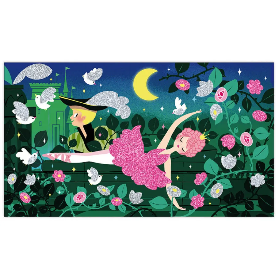 Janod Ballerine Glitter fluo