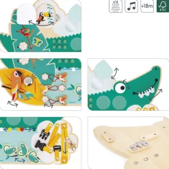 Janod Busy-Board coccodrillo Tropik