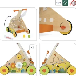 Janod Carrello multiattività Coniglio in legno