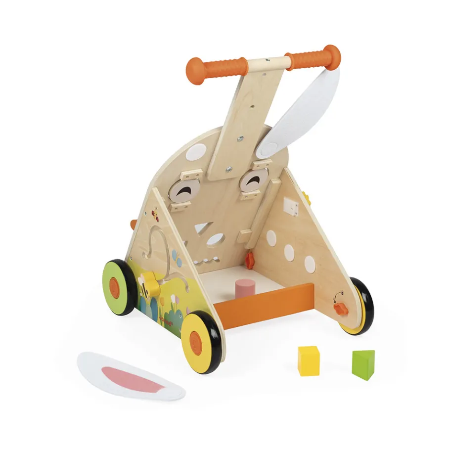 Janod Carrello multiattività Coniglio in legno
