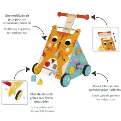 Janod Carrello multiattività Gatto (legno)