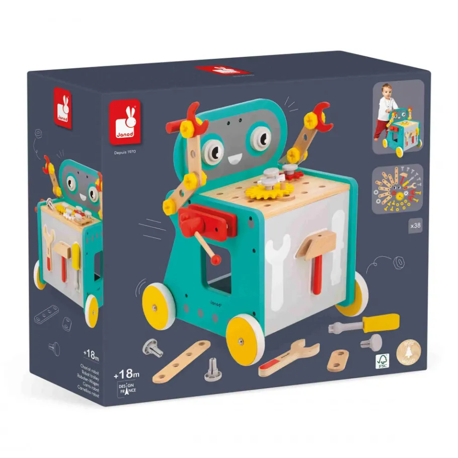 Janod Carrello robot Brico'Kids