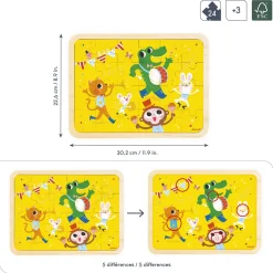 Janod C'est la fête Puzzle in legno da 24 pezzi