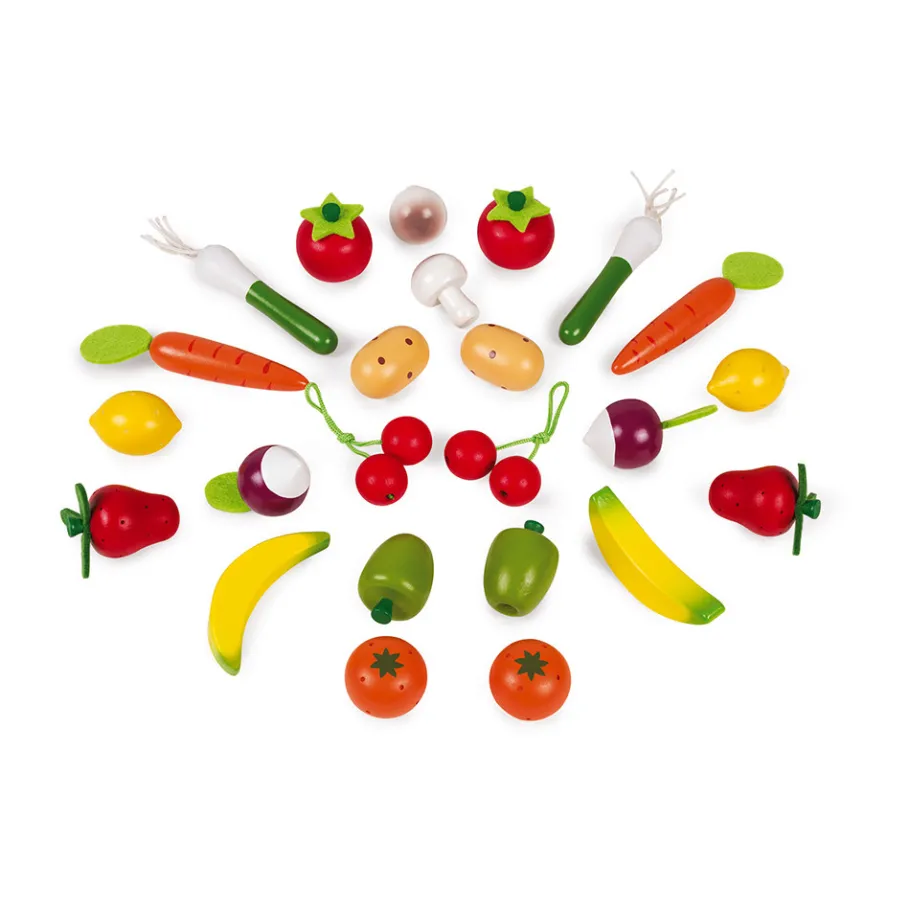 Janod Cestino 24 Frutti e Verdure Misti