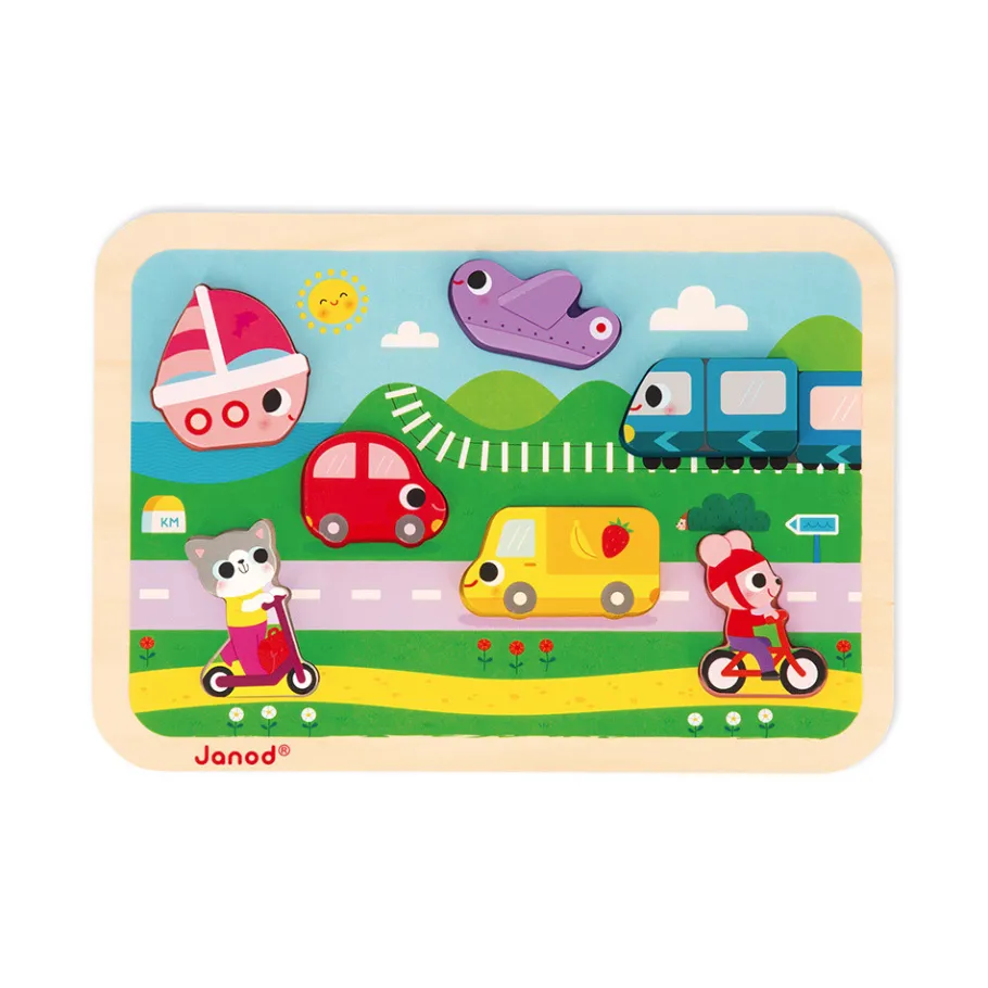 Janod Chunky puzzle a pezzi 7 pezzi
