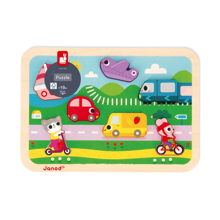 Janod Chunky puzzle a pezzi 7 pezzi