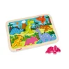 Janod Chunky Puzzle Dinosauri 7 pezzi (legno)