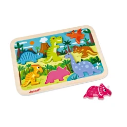 Janod Chunky Puzzle Dinosauri 7 pezzi (legno)