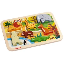 Janod Chunky Puzzle Zoo 7 pezzi (legno)