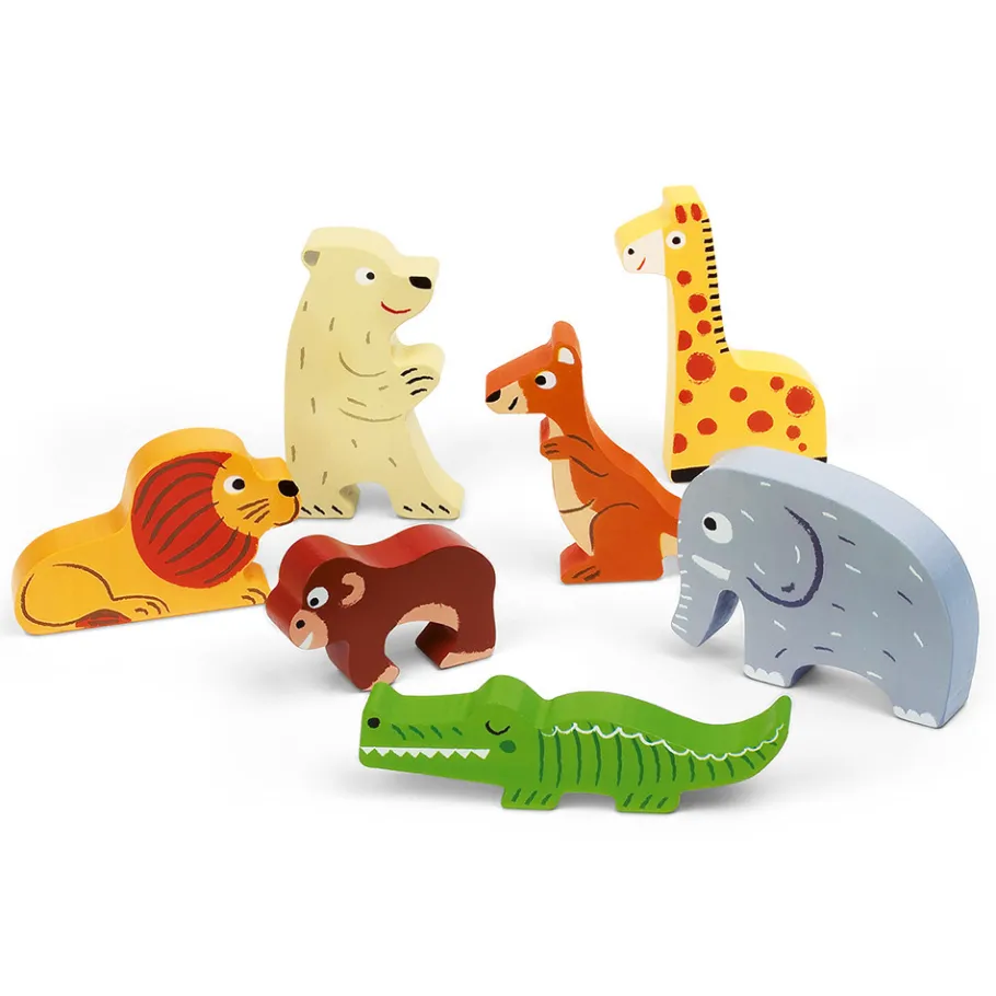 Janod Chunky Puzzle Zoo 7 pezzi (legno)
