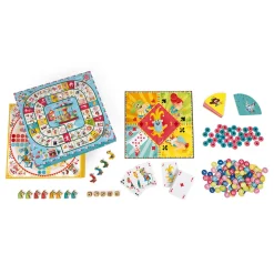 Janod Confezione con Vari Giochi (francese, inglese e tedesco)