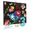 Janod Confezione regalo creativa con adesivi rotondi - 3 anni