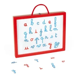 Janod Essentiel - Valigetta con lettere in corsivo 4 in 1