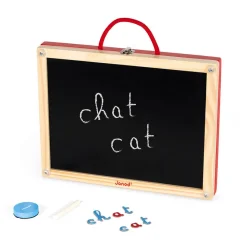 Janod Essentiel - Valigetta con lettere in corsivo 4 in 1