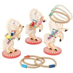 Janod Gioco del lancio dell'anello dei cavalli Applepop