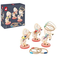 Janod Gioco del lancio dell'anello dei cavalli Applepop