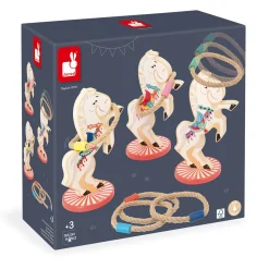 Janod Gioco del lancio dell'anello dei cavalli Applepop