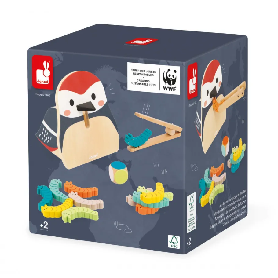 Janod Gioco Di Colori Picchio E Bruchi