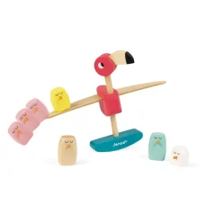 Janod Gioco di Equilibrio Fenicottero Rosa Zigolos (legno)