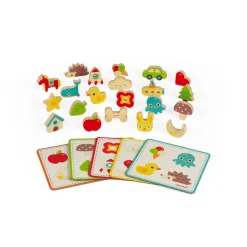 Janod Gioco di Riconoscimento Tattile Memo Touch' (legno)