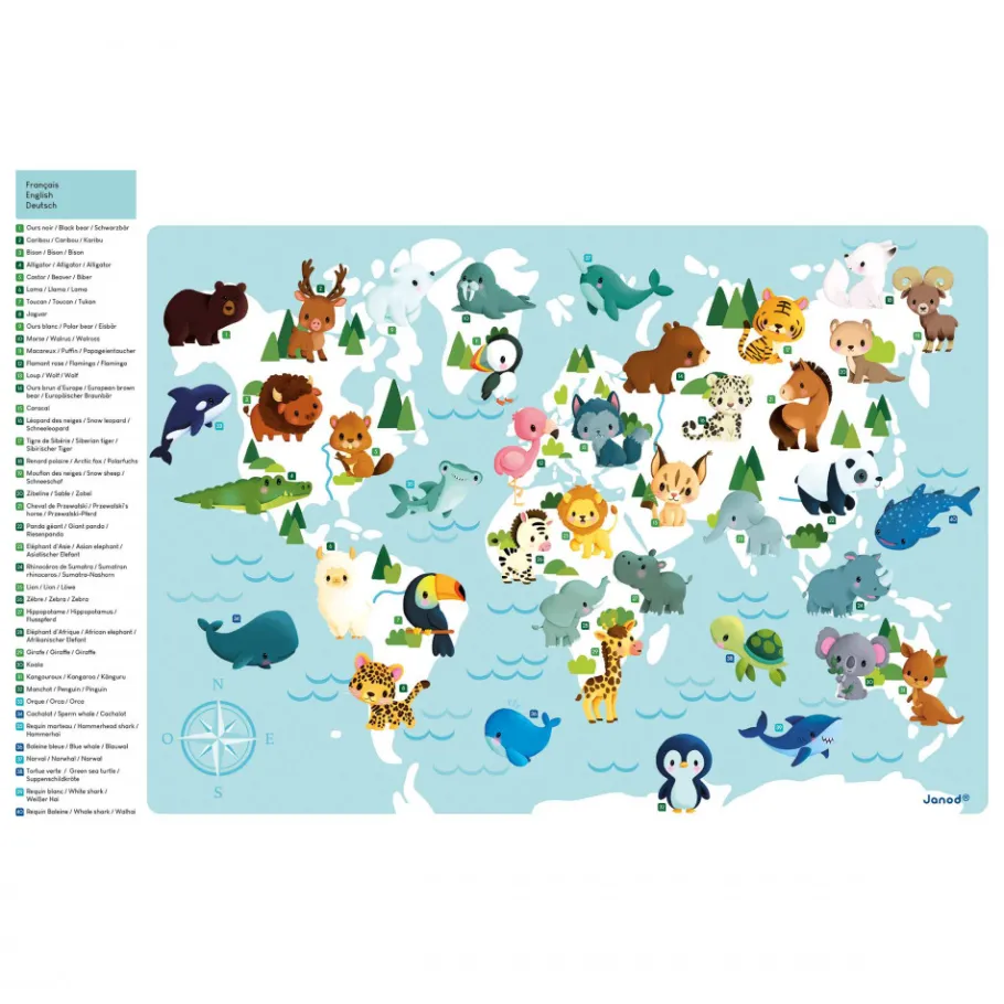 Janod Il Mio Puzzle Magnetico Minikids