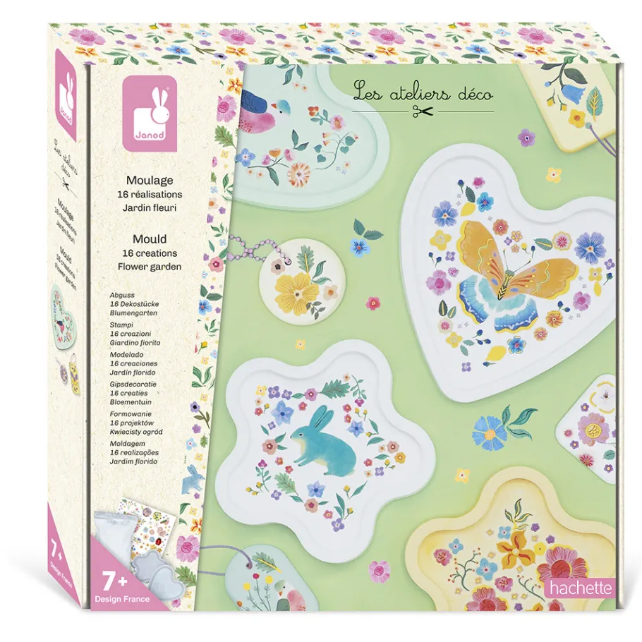 Janod Kit creativo - 16 creazioni di modanature per giardini fioriti