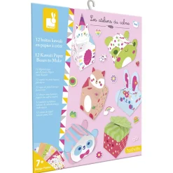 Janod Kit creativo - 12 scatole di carta Kawaii da creare
