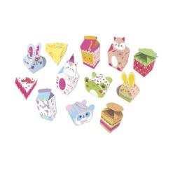 Janod Kit creativo - 12 scatole di carta Kawaii da creare