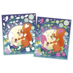 Janod Kit creativo - Fosfo adesivi e sabbia Magic Fairies