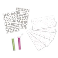 Janod Kit creativo - Fosfo adesivi e sabbia Magic Fairies