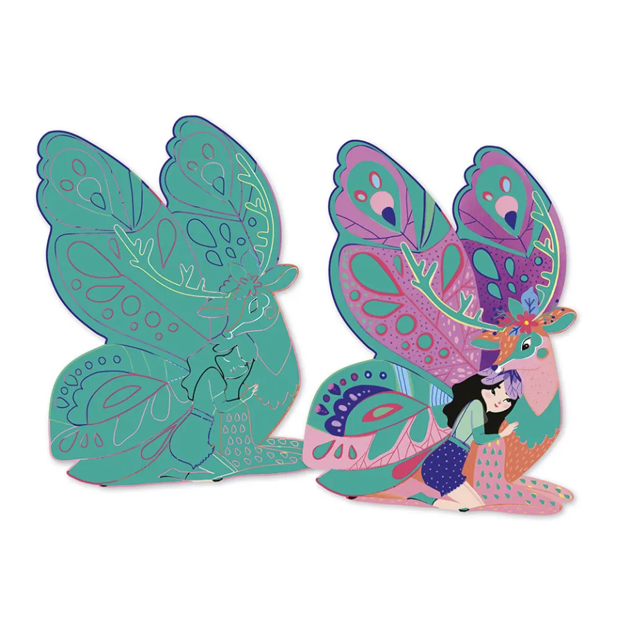 Janod Kit creativo - Scatola multiattività 11 creazioni Magic Fairies