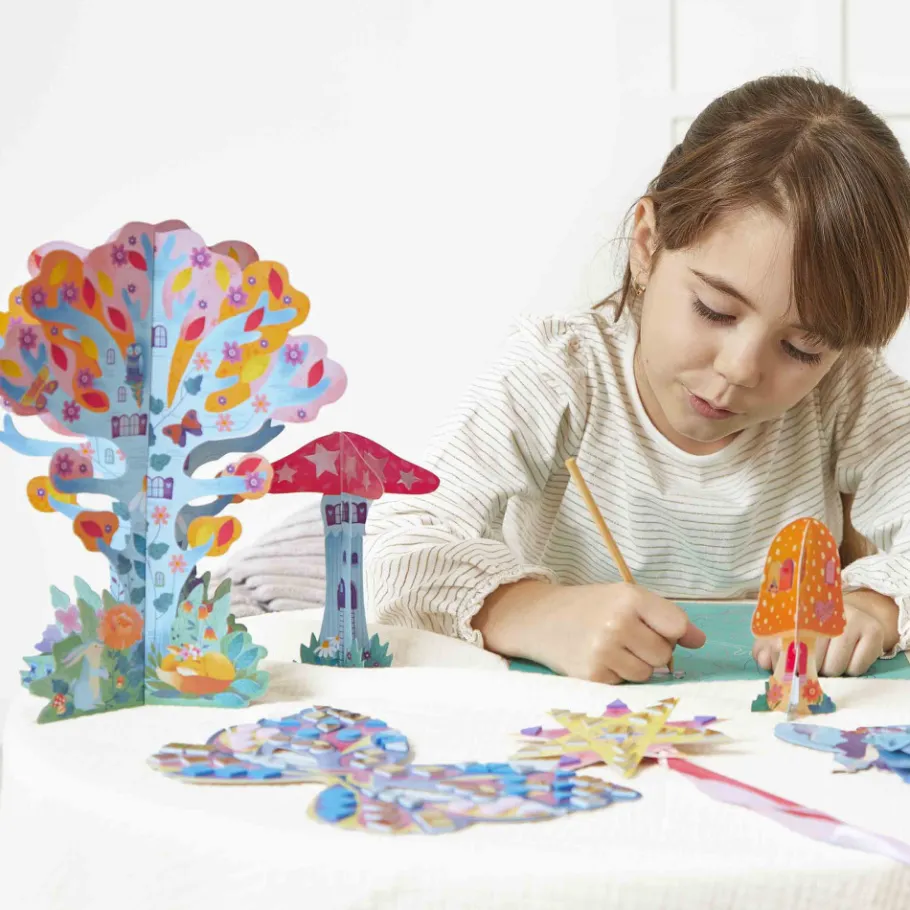 Janod Kit creativo - Scatola multiattività 11 creazioni Magic Fairies