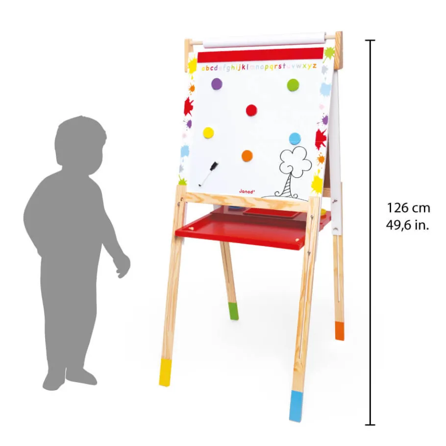 Janod Lavagna Splash con Piedini Regolabili (legno)