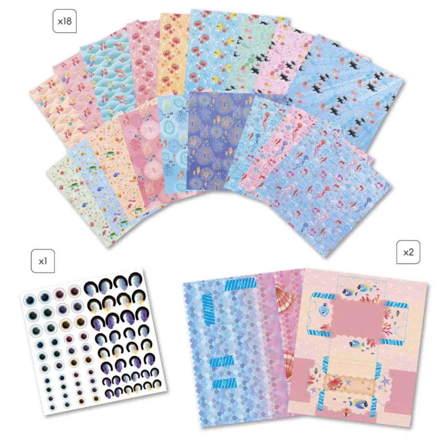 Janod Magic Ocean - 2 scatole e 18 origami
