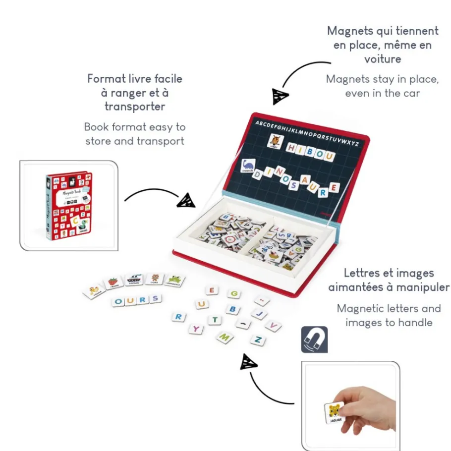 Janod Magneti'Book Alfabeto in Francese