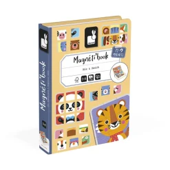 Janod Magnéti'book Mix & Match Animali, 72 magneti
