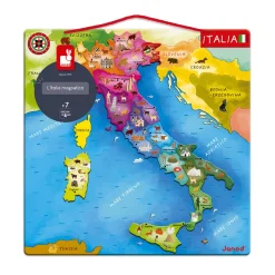 Janod Mappa d'Italia Magnetica 20 pezzi (legno)