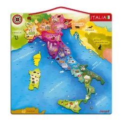 Janod Mappa d'Italia Magnetica 20 pezzi (legno)