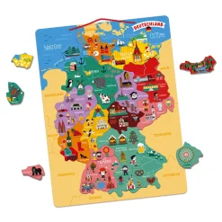 Janod Mappa Germania Magnetica 79 pezzi (legno)