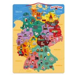 Janod Mappa Germania Magnetica 79 pezzi (legno)
