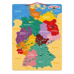 Janod Mappa Germania Magnetica 79 pezzi (legno)