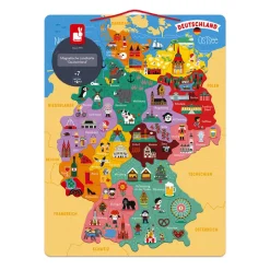 Janod Mappa Germania Magnetica 79 pezzi (legno)