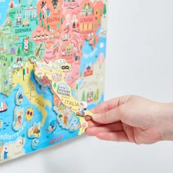 Janod Mappa Magnetica Dell'europa Versione Italiana