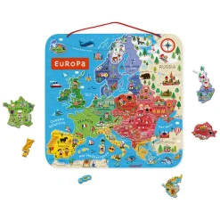 Janod Mappa Magnetica Dell'europa Versione Italiana